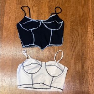 Set of 2 crop tops (never worn)